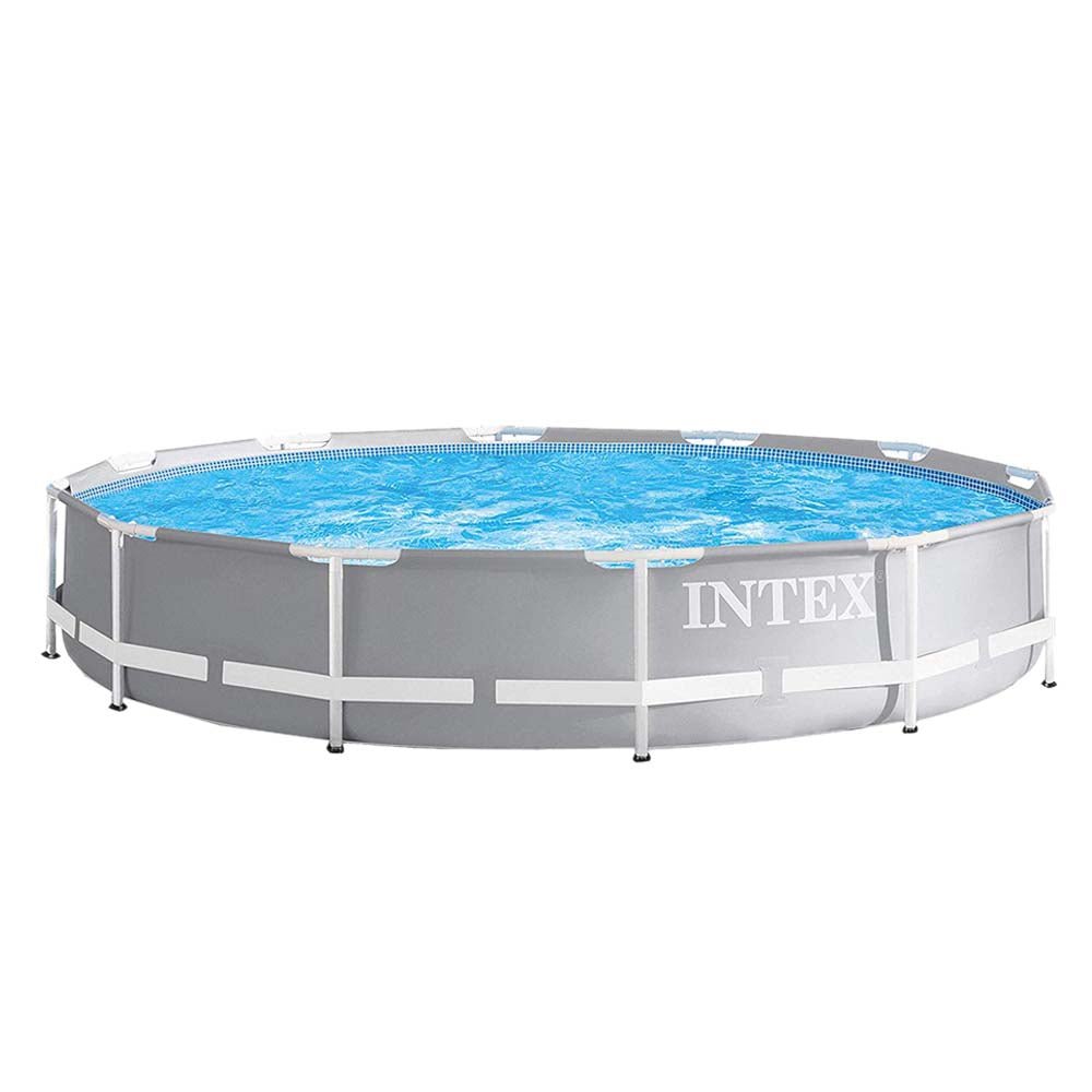 Intex Prism Frame Pool with Pump 12ft - Blue - Colorland Toys