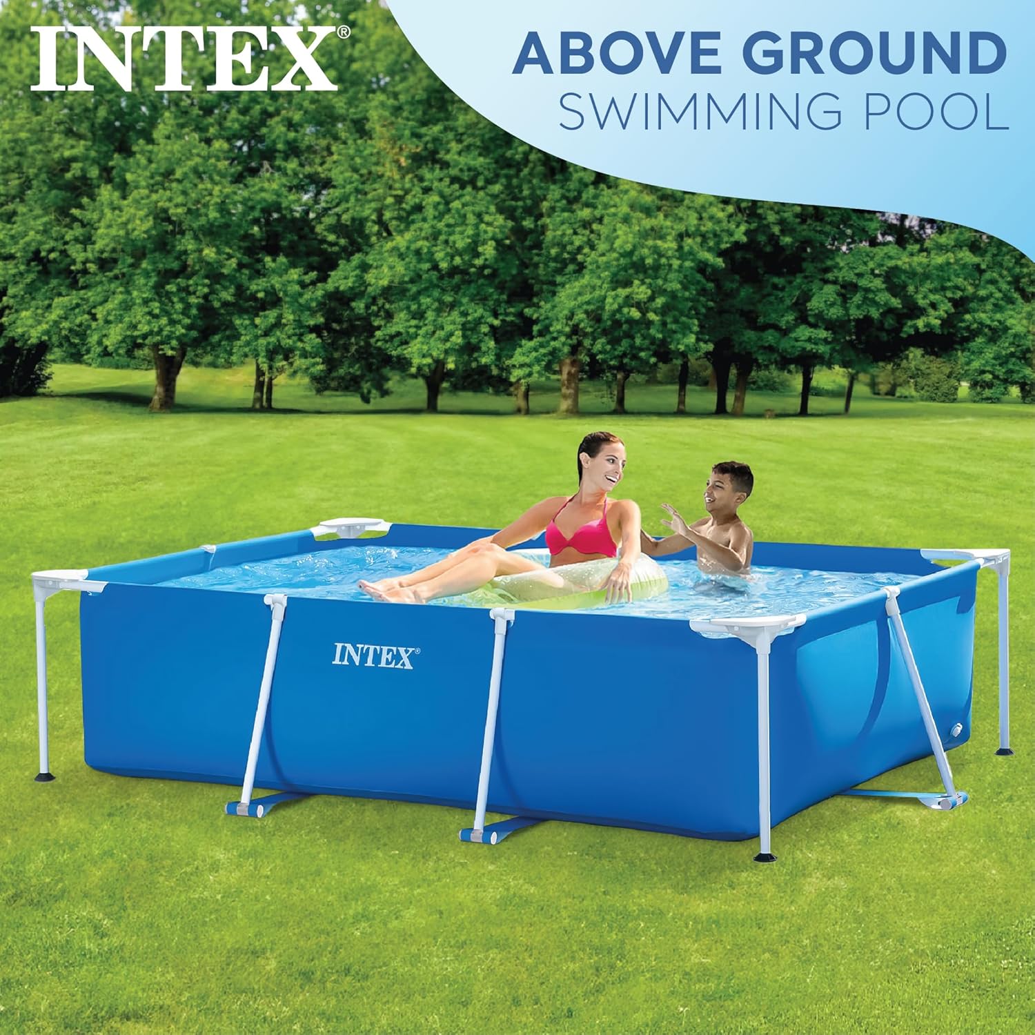 Intex Rectangular Frame Pool 2.20mx1.50x60cm 28270 - Colorland Toys