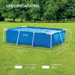 Intex Rectangular Frame Pool 2.60mx1.60x65cm 28271 - Colorland Toys