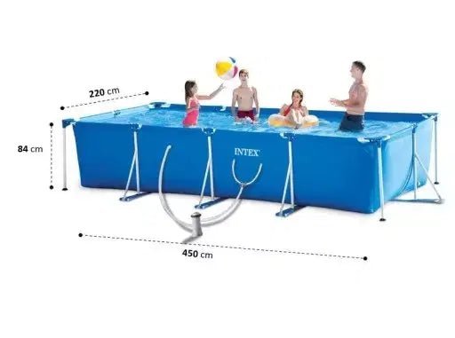 Intex Rectangular Frame Pool with Pump 4.50mx2.20x84cm 28274 — image 8