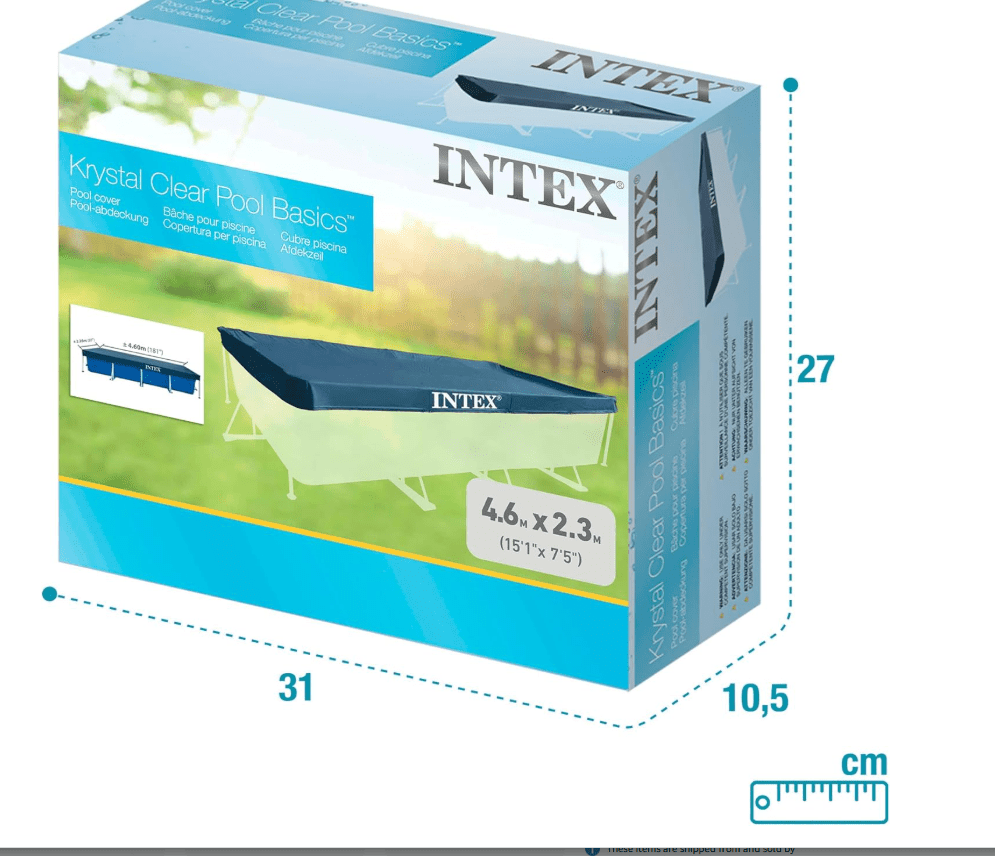 Intex Rectangular Pool Cover 4.5mx2.2mx85cm 28039 — image 3