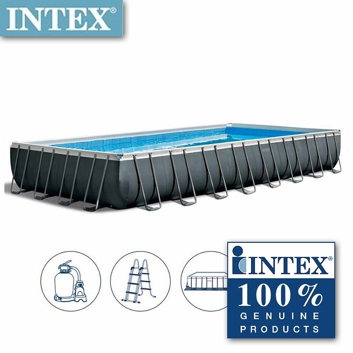 Intex Ultra Rectangular Frame Pool 32ft 9.75mx4.88mx1.32m 26374 — image 1