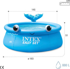 Intex Whale Easy Pool Set 1.83x51cm 26102 - Colorland Toys