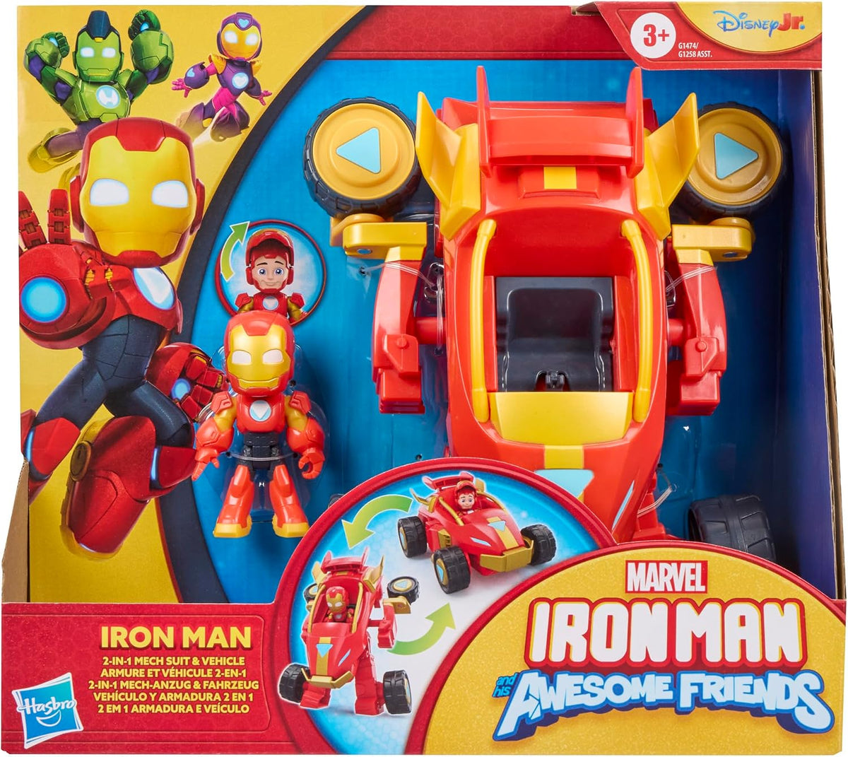 Iron Man and His Awesome Friends 2-in-1 Mech Suit & Vehicle Iron Man G1474 — image 1
