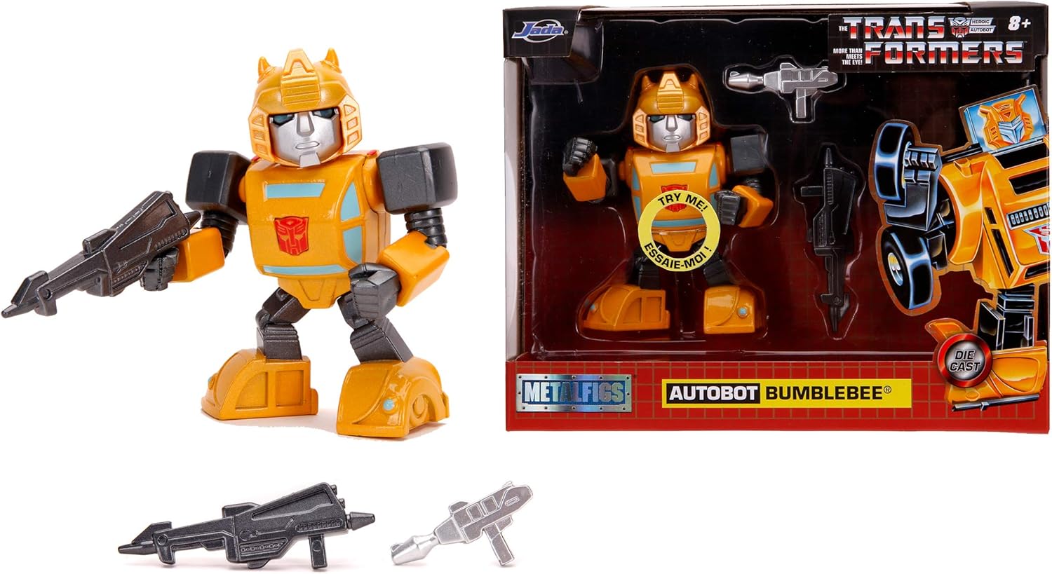 Jada Autobot G1 Bumble Bee Movie Transformers 4inch 253111004 - Colorland Toys