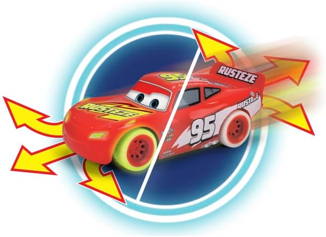 Jada Disney Cars RC Glow Racers Lightning Mcqueen 1:24 203084035 - Colorland Toys