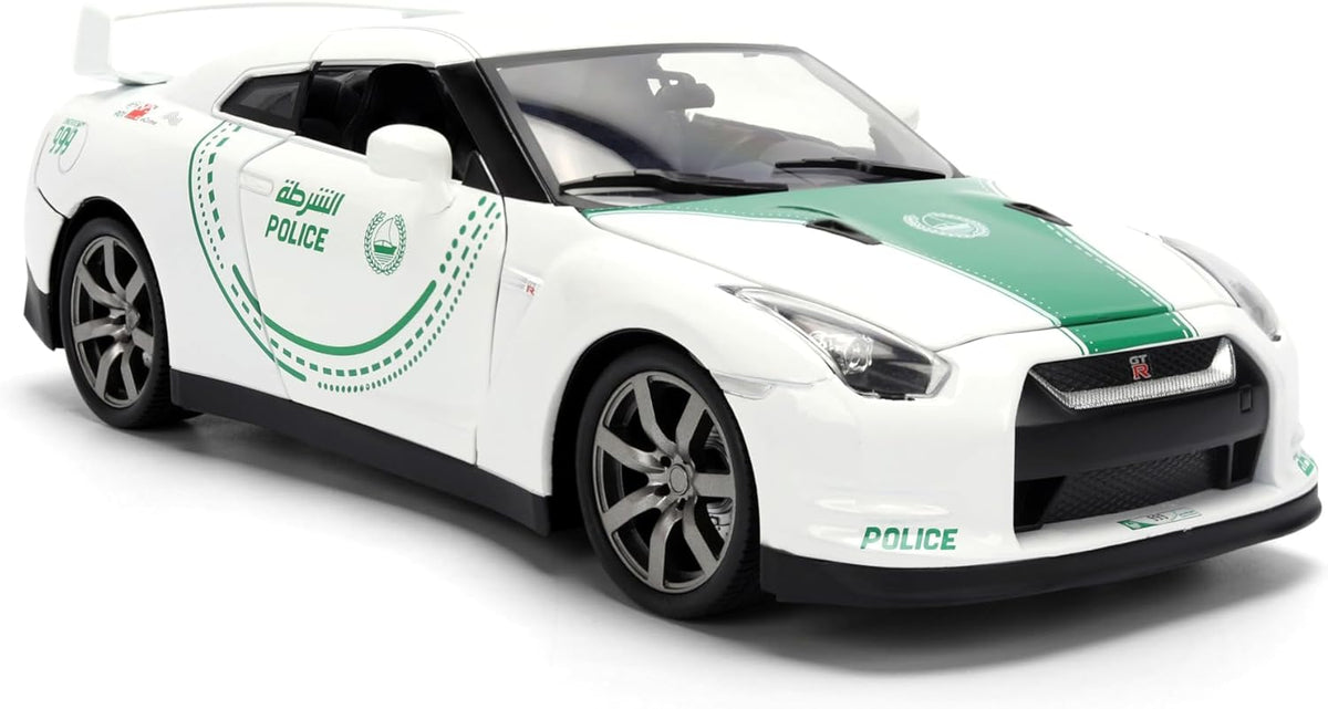 Jada Dubai Police 2009 Nissan GR-R 1:18 9337030314R00 — image 5