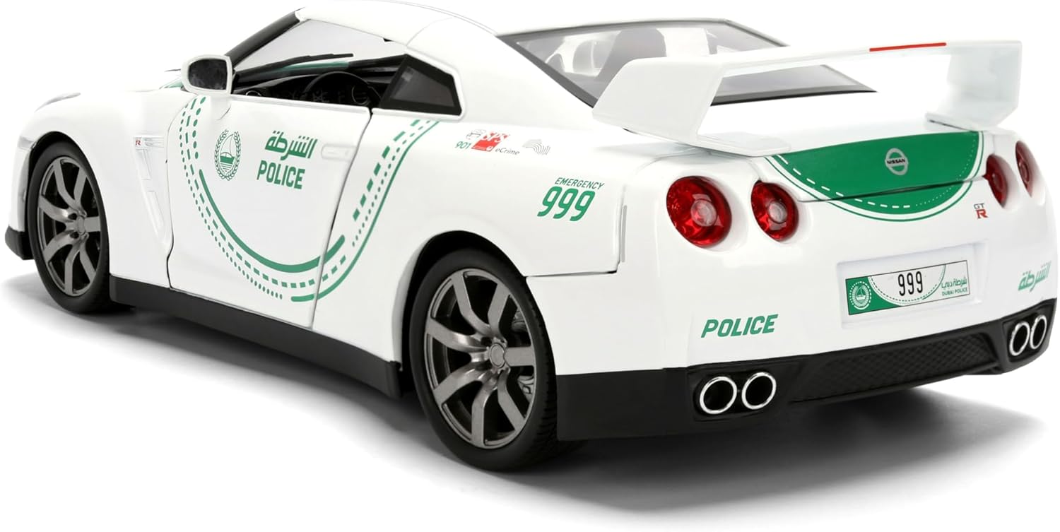 Jada Dubai Police 2009 Nissan GR-R 1:18 9337030314R00 - Colorland Toys
