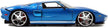 Jada Fast & Furious 2005 Ford GT Blue Metallic 1:24 253203013