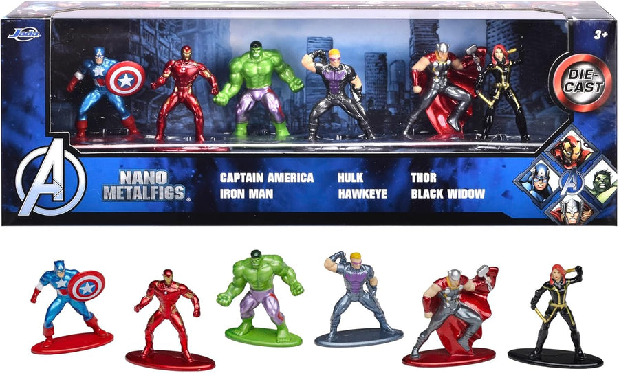 Jada Marvel Avengers Die-Cast Nanofigures Diorama Set (6pcs, 4cm) — image 7