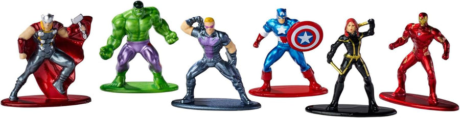 Jada Marvel Avengers Die-Cast Nanofigures Diorama Set (6pcs, 4cm)
