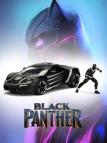 Jada Marvel Black Panther Lykan Hypersport 1:24 Scale 253225004 - Colorland Toys