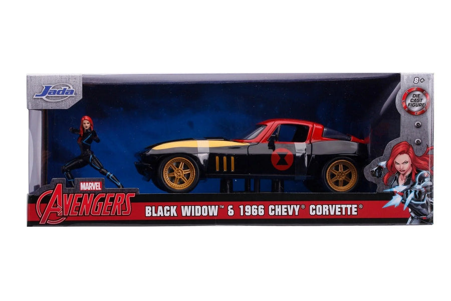 Jada Marvel Black Widow 1966 Chevy 1:24 Scale 253225014 — image 1