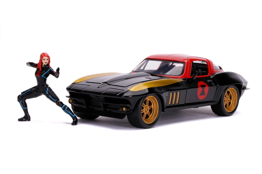 Jada Marvel Black Widow 1966 Chevy 1:24 Scale 253225014 — image 7