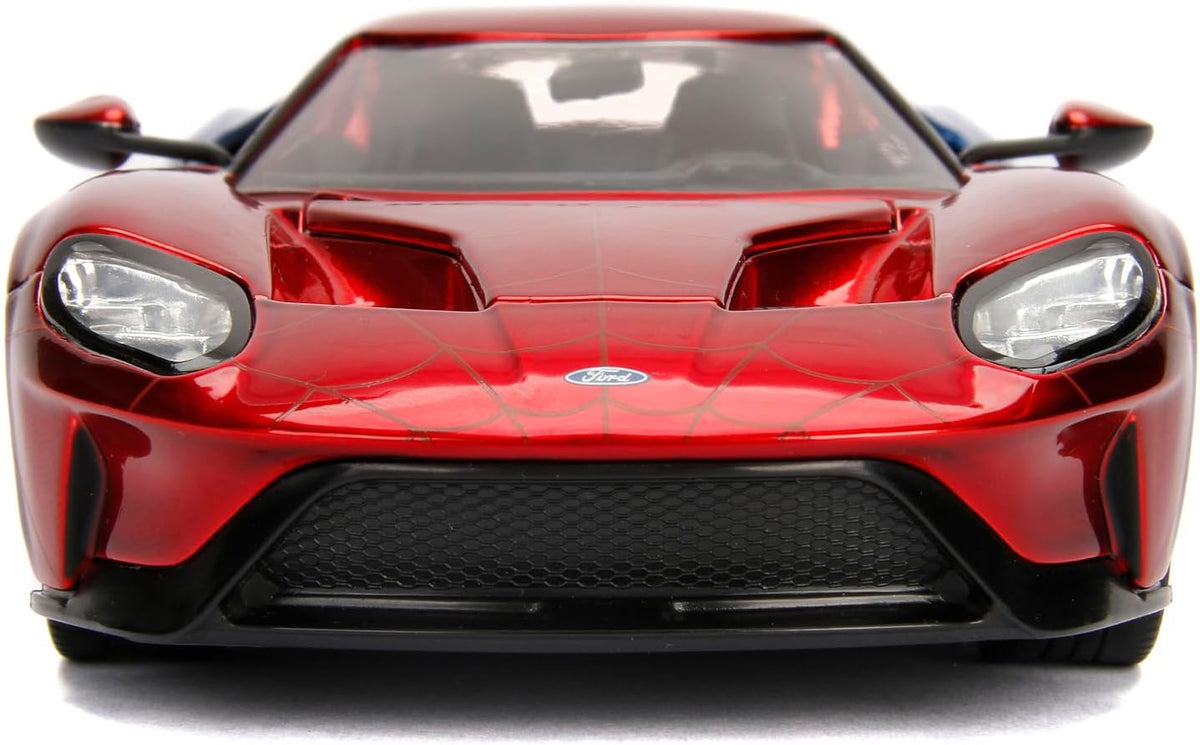 Jada Marvel Spiderman 2017 Ford GT 1:24 Scale 253225002 — image 1