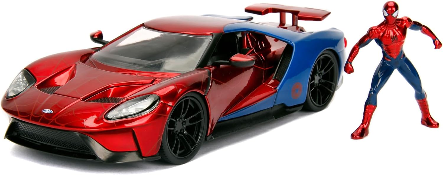 Jada Marvel Spiderman 2017 Ford GT 1:24 Scale 253225002 - Colorland Toys