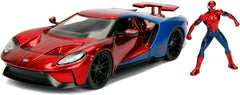 Jada Marvel Spiderman 2017 Ford GT 1:24 Scale 253225002 - Colorland Toys