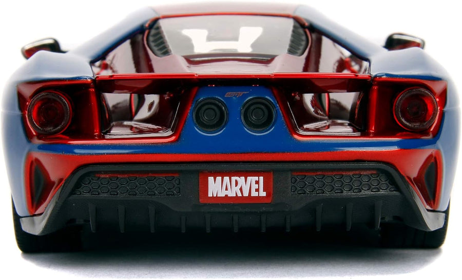 Jada Marvel Spiderman 2017 Ford GT 1:24 Scale 253225002 — image 5
