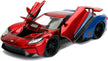 Jada Marvel Spiderman 2017 Ford GT 1:24 Scale 253225002