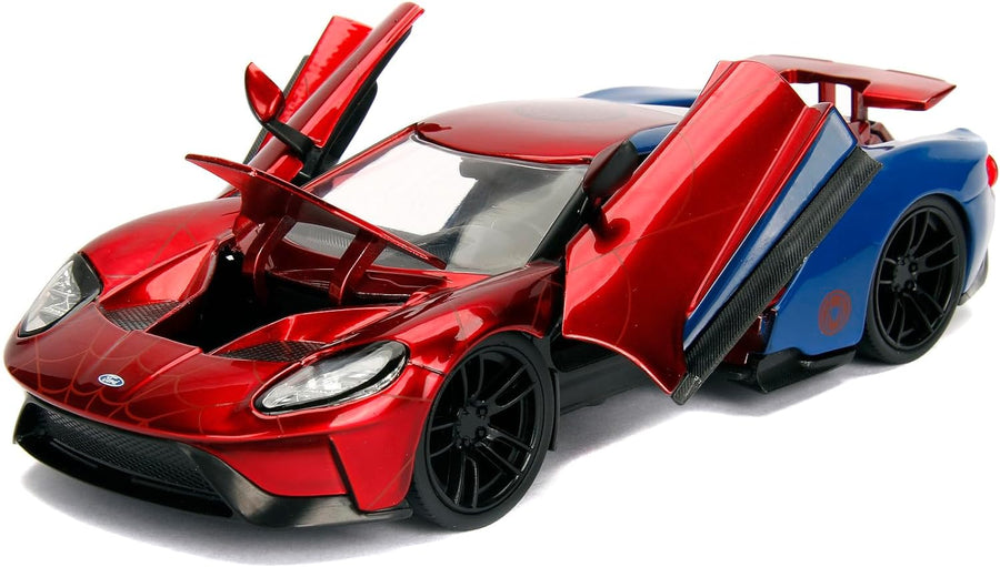 Jada Marvel Spiderman 2017 Ford GT 1:24 Scale 253225002 — image 4