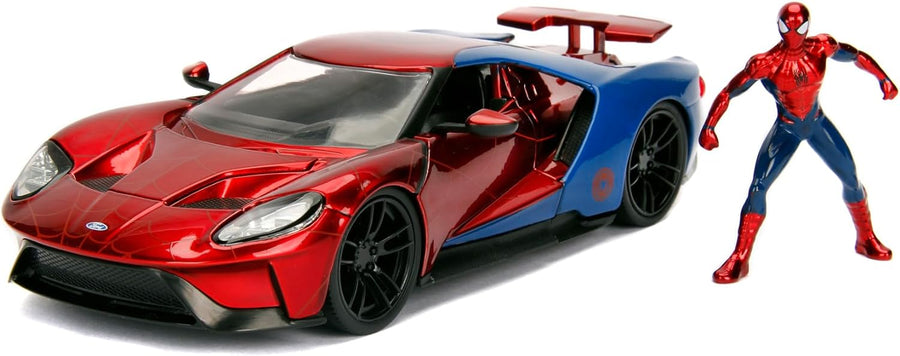 Jada Marvel Spiderman 2017 Ford GT 1:24 Scale 253225002 — image 3