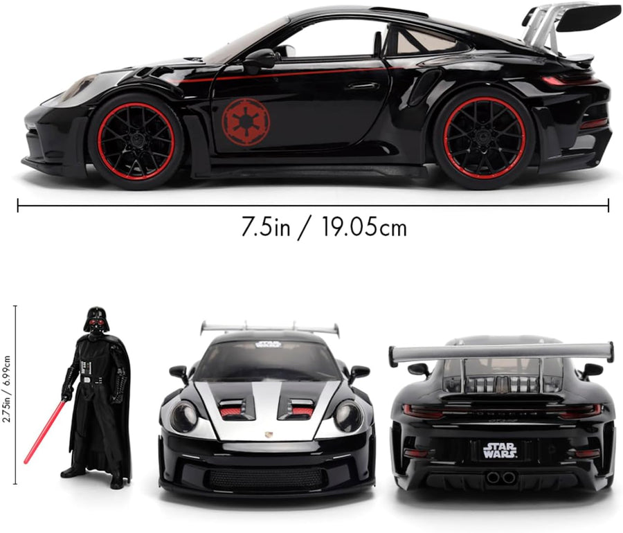 Jada Star Wars Darth Vader Porsche 911 GT3 RS Die-Cast Car 1:24 — image 3