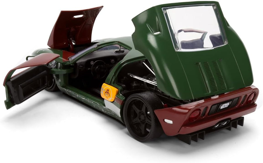 Jada Toys Star Wars Boba Fett 2005 Ford GT 1:24 Die-Cast Car — image 7
