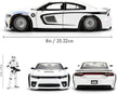 Jada Toys Star Wars Stormtrooper 2012 Dodge Charger 1:24 Die-Cast Car