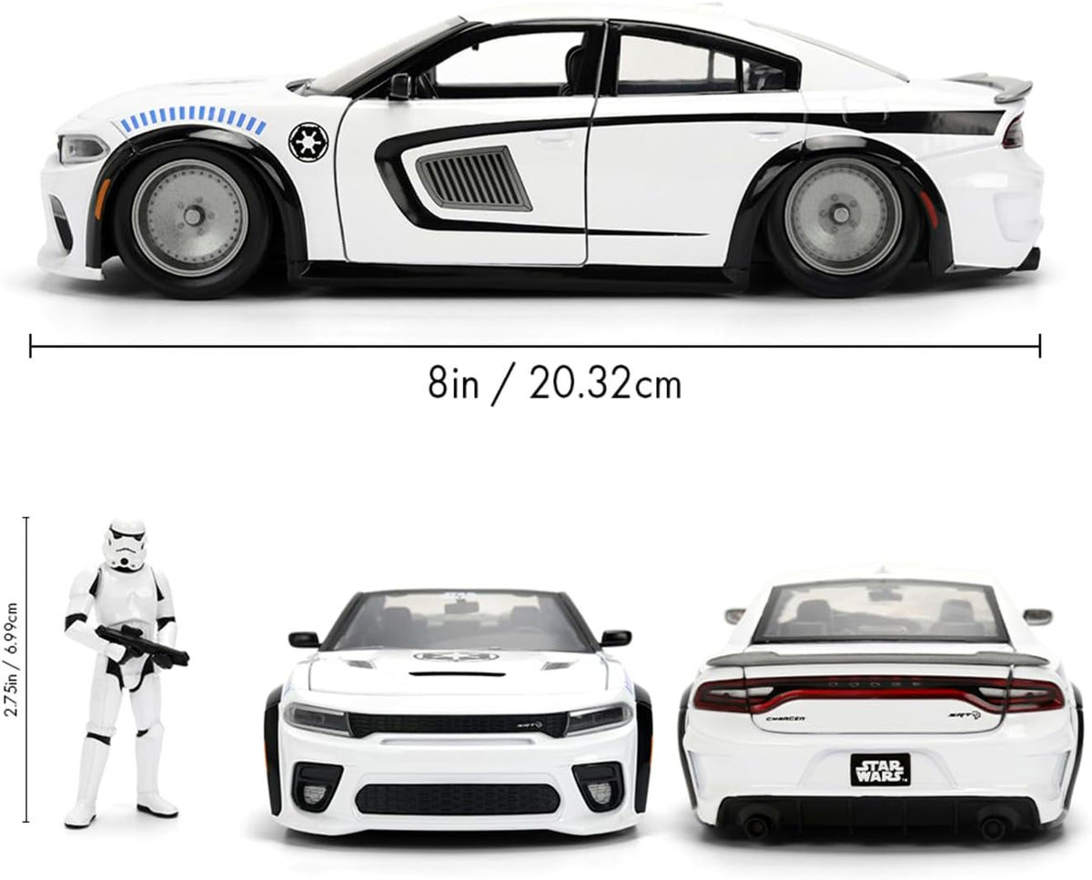 Jada Toys Star Wars Stormtrooper 2012 Dodge Charger 1:24 Die-Cast Car — image 3