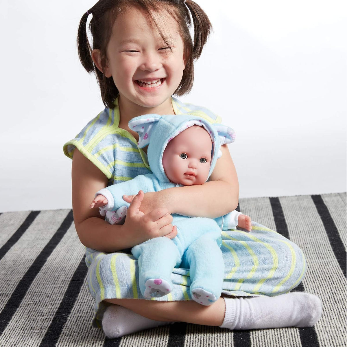 JC Toys Berenguer Boutique Soft Body 38cm Blue Baby Doll Set — image 2