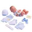 JC Toys La Newborn Baby Doll With Accessories 14 inches - Blue 18543