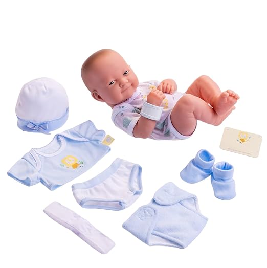 JC Toys La Newborn Baby Doll With Accessories 14 inches - Blue 18543 — image 6
