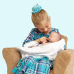 JC Toys La Newborn Baby Doll With Accessories 14 inches - Blue 18543