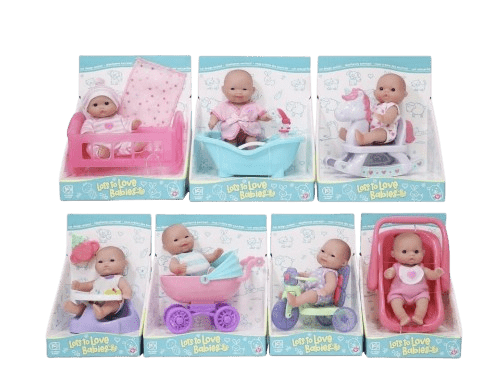 JC Toys Lots to Love Baby Doll With Mini Accessories 5 inches 16750 — image 1