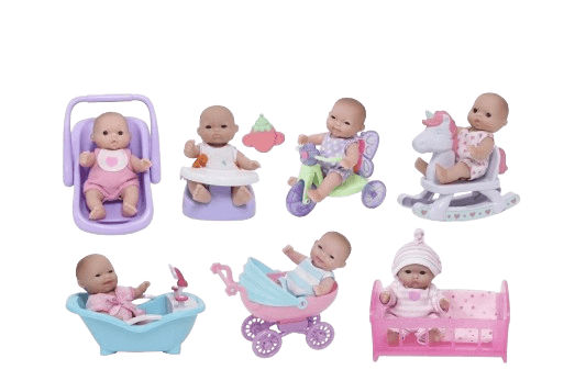 JC Toys Lots to Love Baby Doll With Mini Accessories 5 inches 16750 — image 2