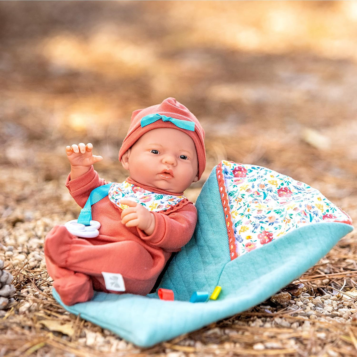 JC Toys Nature Collection Mini Newborn Real Girl Baby Doll 9.5" — image 3