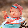 JC Toys Nature Collection Mini Newborn Real Girl Baby Doll 9.5"