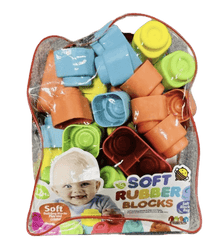 JDLT Soft Rubber Bulding Blocks 33-Pcs 6095 - Colorland Toys