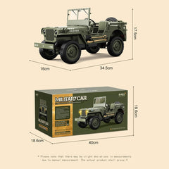 Jeep Willys Military RC Car 1:10 Scale D888 - Colorland Toys