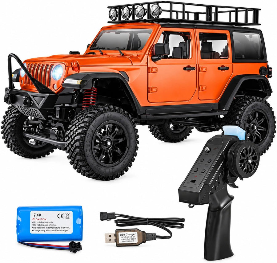 Jeep Wrangler RC Rock Crawler 4X4 2.4GHz MN-128 - Assorted — image 2