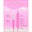 Jellie Drops Wired Earphones Pink 3.5mm EP502P