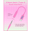 Jellie Drops Wired Earphones Pink 3.5mm EP502P
