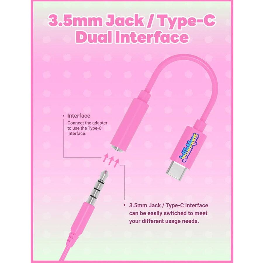 Jellie Drops Wired Earphones Pink 3.5mm EP502P — image 8