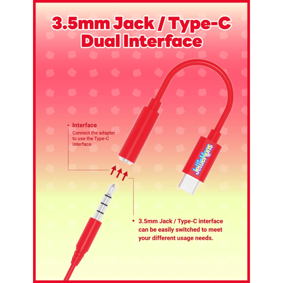 Jellie Drops Wired Earphones Red 3.5mm EP502R — image 8