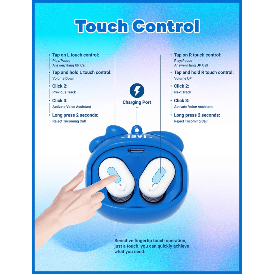 Jellie Pods True Wireless Stereo Earphones (Blue) — image 9