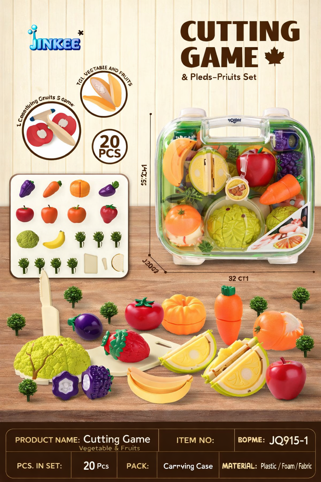 Jinkee Cutting Game Vegetable and Fruits JQ915-1 — image 1