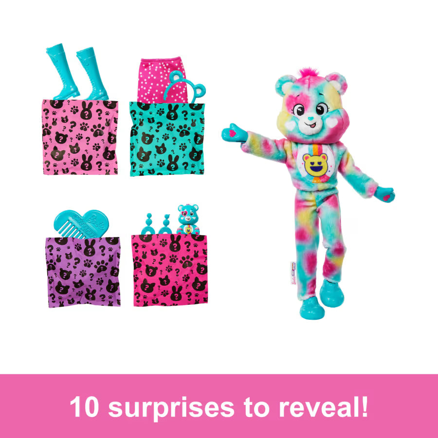 Barbie Cutie Reveal Care Bears Series 2 - Good Vibes Bear JFV62 - Colorland Toys
