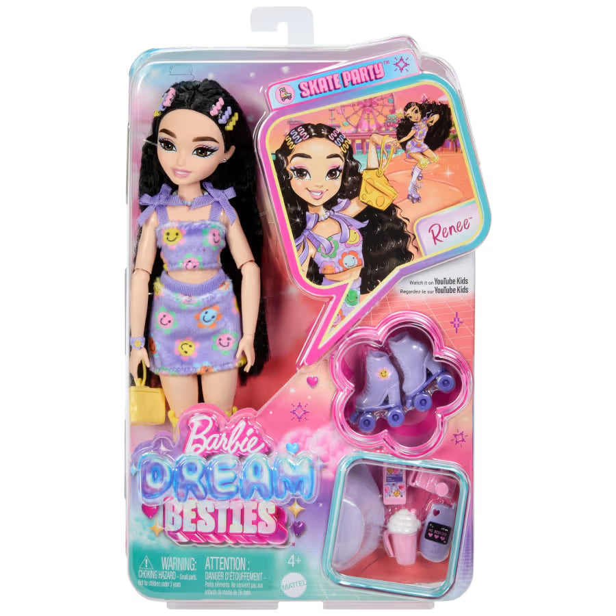 Barbie Dream Besties Roller Skate - Renee JFX99 - Colorland Toys