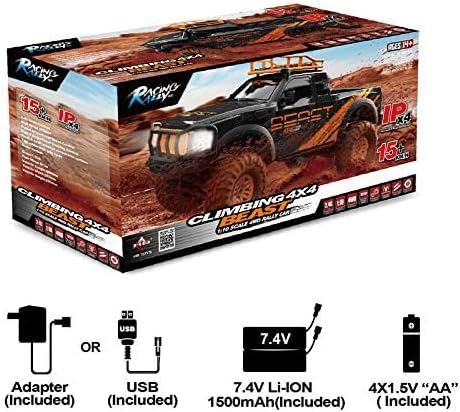 شاحنة Jungle Beast 4x4، سيارة تسلق 2.4G RC بمقياس 1:10، HB-ZP1004 — image 3