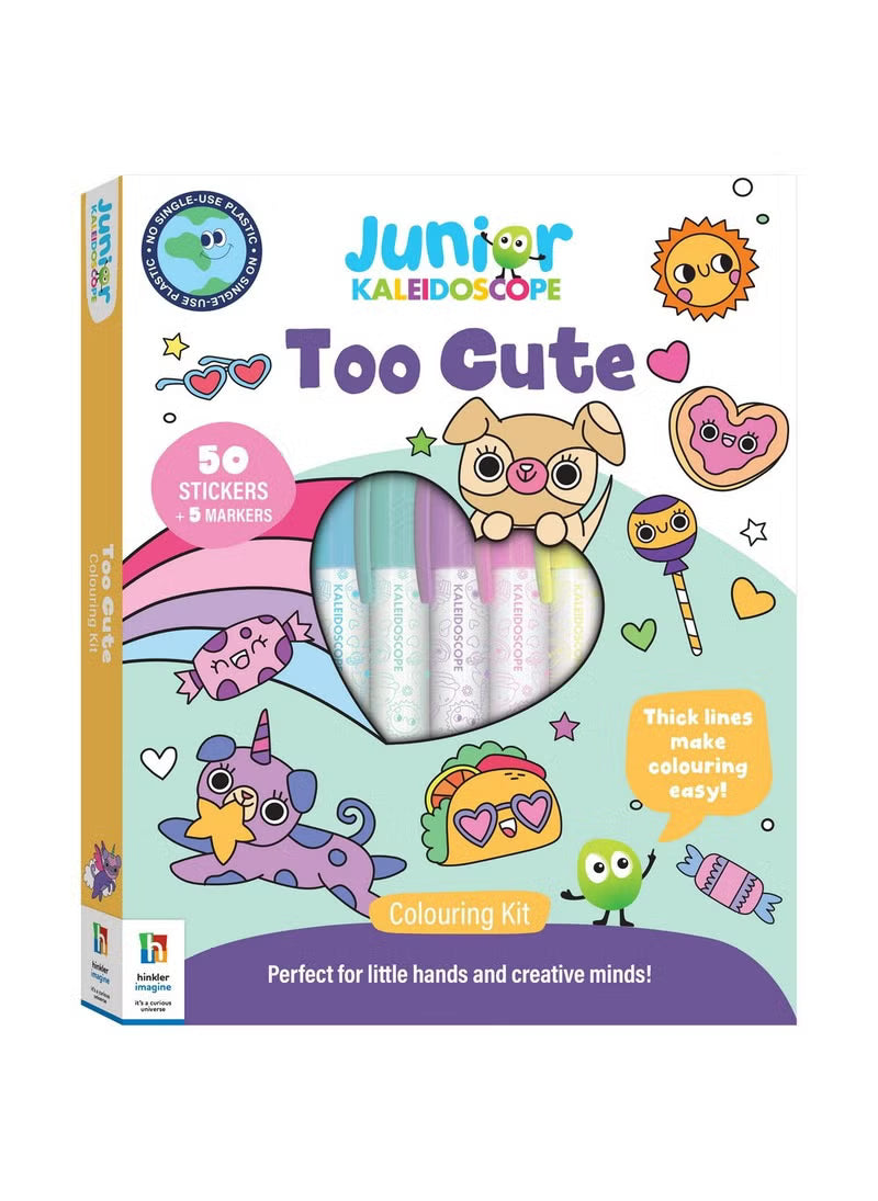 Hinkler Jr Kaleidoscope Colouring Kit Too Cute HBM00811